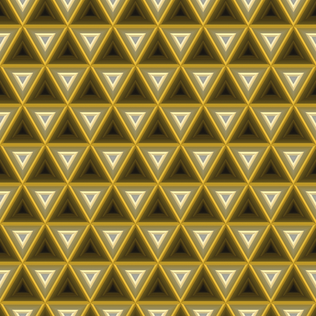 Abstract Seamless textile pattern. Colorful glolden background with triangle.の写真素材