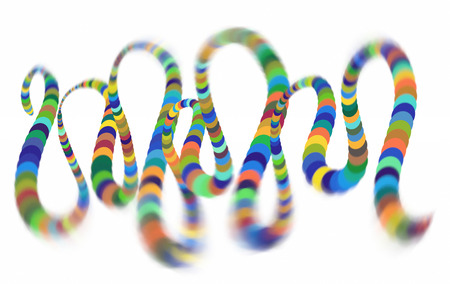 Colorful spiral helix Converging to the Center. Elliptical Design Element.の写真素材
