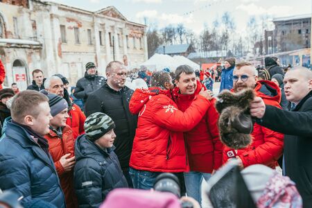 MOSCOW REGION, FRYAZINO, GREBNEVO ESTATE - MARCH 09 2019: Samy Naceri French star and actor of Taxi...