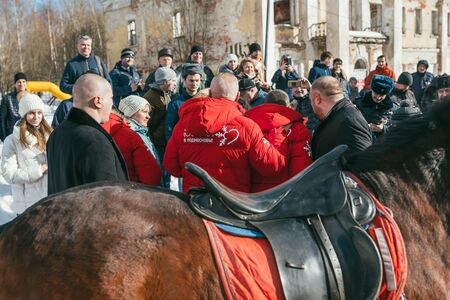 MOSCOW REGION, FRYAZINO, GREBNEVO ESTATE - MARCH 09 2019: Samy Naceri French star and actor of Taxi...