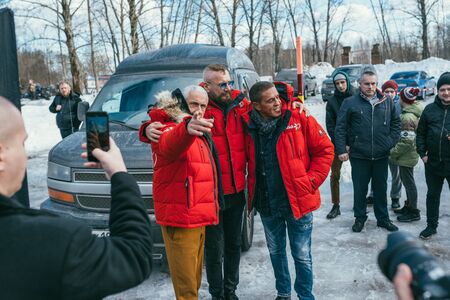 MOSCOW REGION, FRYAZINO, GREBNEVO ESTATE - MARCH 09 2019: Samy Naceri French star and actor of Taxi...