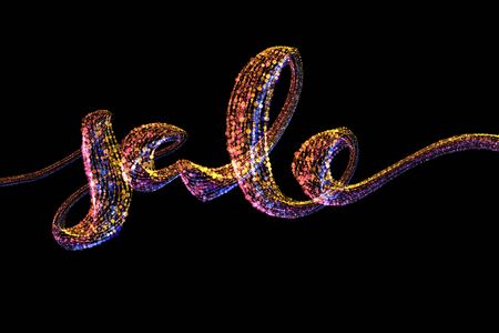 Sale handmade lettering, calligraphy made by colorful confetti, for prints, posters, webの写真素材