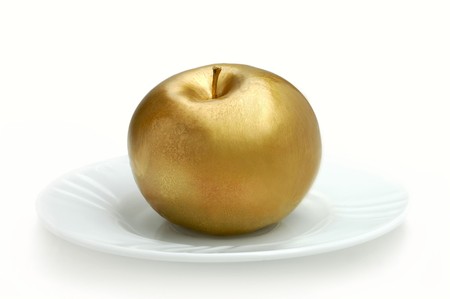 Golden appleの写真素材