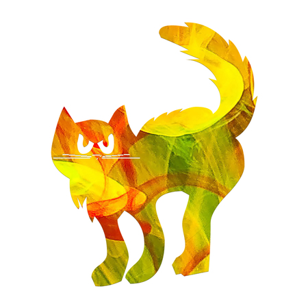 Horror catの写真素材