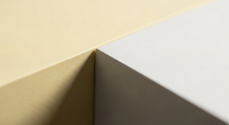 A minimalist abstract study of intersecting planes and soft light creating a serene visual experience.の素材