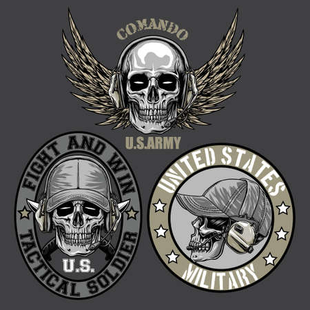 design tactical militaryのイラスト素材