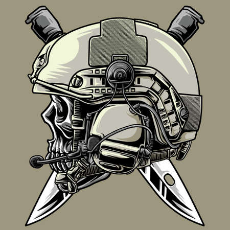 design tactical militaryのイラスト素材