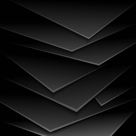 Black background abstract triangles. Stock Illustrationのイラスト素材