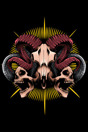 Aries vector illustrationのイラスト素材