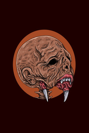 Monster man vector illustrationのイラスト素材