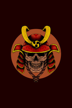 Samurai vector illustrationのイラスト素材