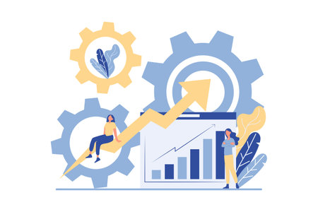 Business Analysis Flat Design Illustrationのイラスト素材