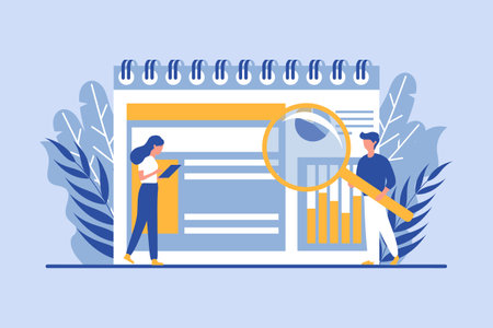 Business Presentation Flat Design Illustrationのイラスト素材