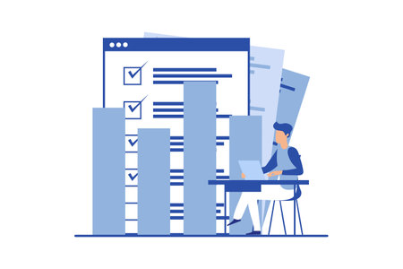 Business Planning Flat Design Illustrationのイラスト素材