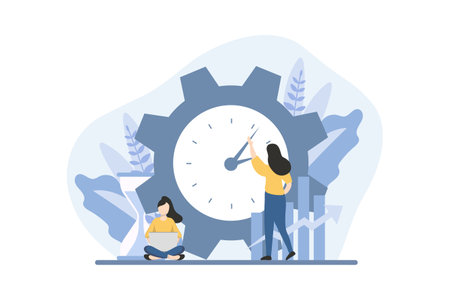 Business Planning Flat Design Illustrationのイラスト素材