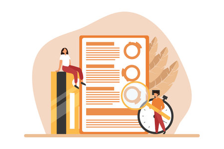 Business Planning Flat Design Illustrationのイラスト素材