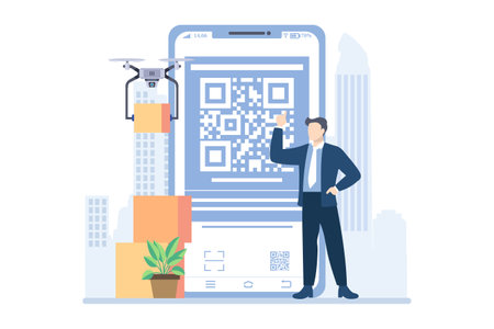Business Presentation Flat Design Illustrationのイラスト素材