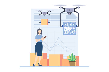 Business Presentation Flat Design Illustrationのイラスト素材