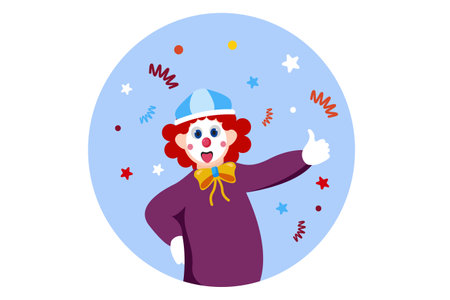 April Fools Flat Design Illustrationのイラスト素材