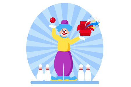 April Fools Flat Design Illustrationのイラスト素材