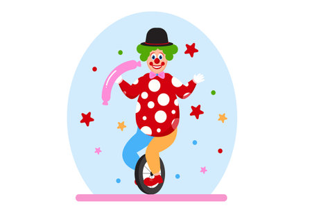 April Fools Flat Design Illustrationのイラスト素材