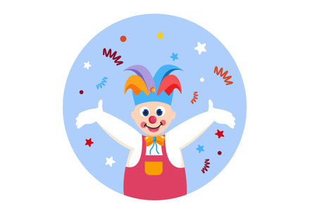 April Fools Flat Design Illustrationのイラスト素材