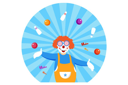 April Fools Flat Design Illustrationのイラスト素材