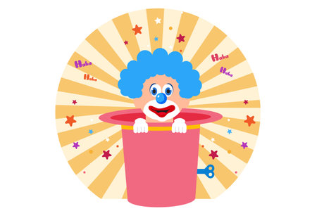 April Fools Flat Design Illustrationのイラスト素材