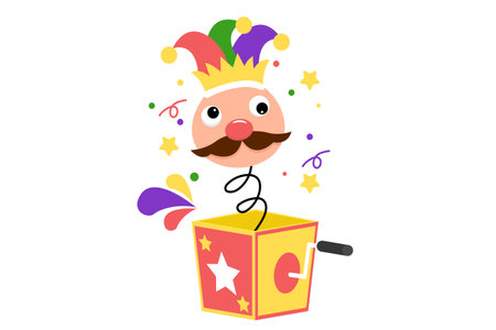 April Fools Flat Design Illustrationのイラスト素材