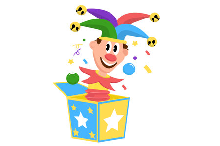 April Fools Flat Design Illustrationのイラスト素材