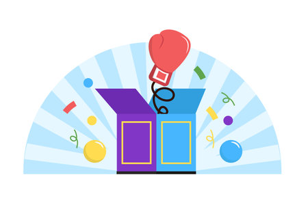 April Fools Flat Design Illustrationのイラスト素材