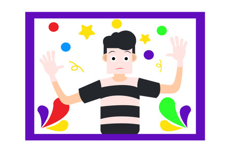 April Fools Flat Design Illustrationのイラスト素材