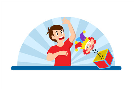 April Fools Flat Design Illustrationのイラスト素材