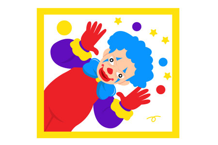 April Fools Flat Design Illustrationのイラスト素材