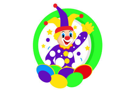 April Fools Flat Design Illustrationのイラスト素材