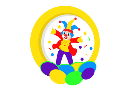 April Fools Flat Design Illustrationのイラスト素材