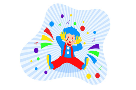 April Fools Flat Design Illustrationのイラスト素材