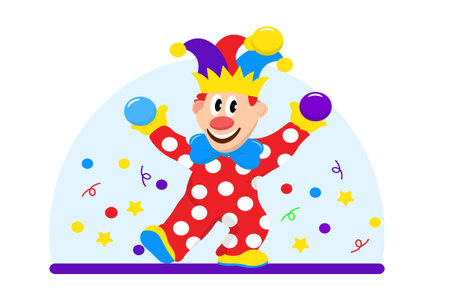 April Fools Flat Design Illustrationのイラスト素材