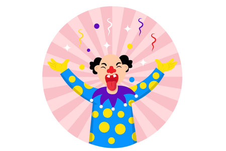 April Fools Flat Design Illustrationのイラスト素材