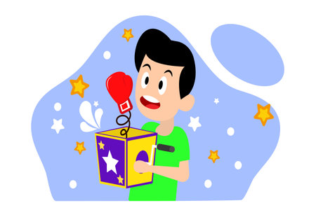 April Fools Flat Design Illustrationのイラスト素材