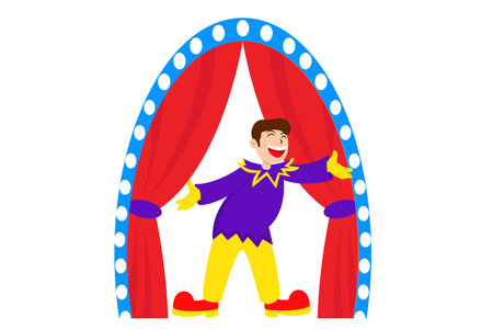 April Fools Flat Design Illustrationのイラスト素材