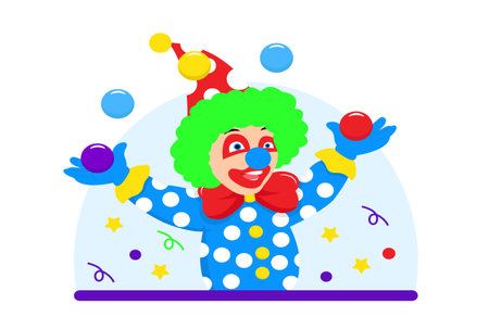 April Fools Flat Design Illustrationのイラスト素材