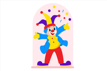 April Fools Flat Design Illustrationのイラスト素材