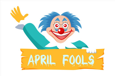 April Fools Flat Design Illustrationのイラスト素材