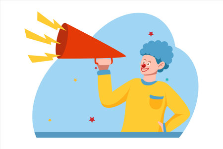 April Fools Flat Design Illustrationのイラスト素材