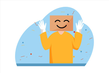 April Fools Flat Design Illustrationのイラスト素材