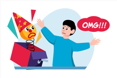 April Fools Flat Design Illustrationのイラスト素材