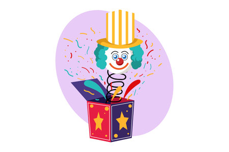 April Fools Flat Design Illustrationのイラスト素材