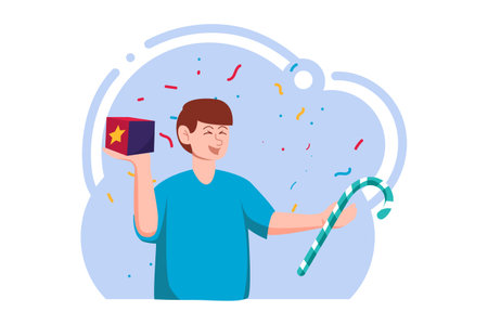 April Fools Flat Design Illustrationのイラスト素材