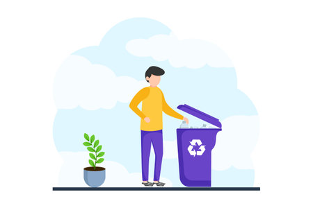 Earth Day Flat Design Illustrationのイラスト素材